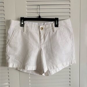 Lilly Pulitzer White Textured Women's Shorts